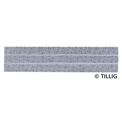 Tillig AKTION 87506 - Straßenbahn Gleis gerade einspurig 211,2 mm - Pflastersteinstruktur Tillig AKTION 87506 - Straßenbahn Gleis gerade einspurig 211,2 mm - Pflastersteinstruktur